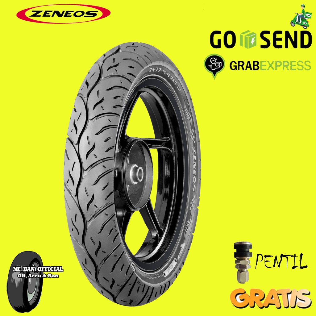 BAN MOTOR ZENEOS ZN77 80/90 RING 14 TUBELESS