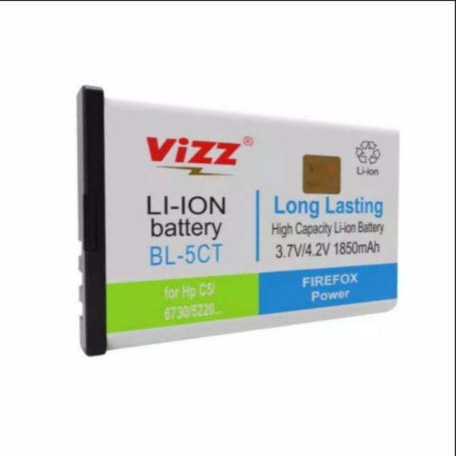 Vizz Battery Batre Baterai Vizz Nokia 5CT C6 C5-01 C6-01 3720 5220 6303 6730 BL-5CT BL5CT BL 5CT