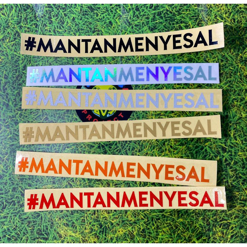 Stiker mantanmenyesal cutting sticker 1 warna 1pcs acc motor viral bahan nyala