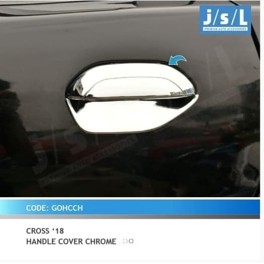 JSL Cover Pegangan Pintu Datsun Cross Handle Cover Chrome