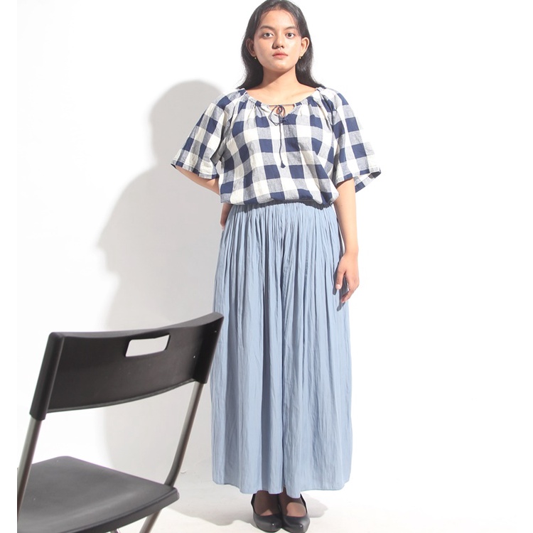 ONE SET BLOUSE/ KULOT WANITA UNIQLO ORIGINAL TAG/LABEL UNIQLO