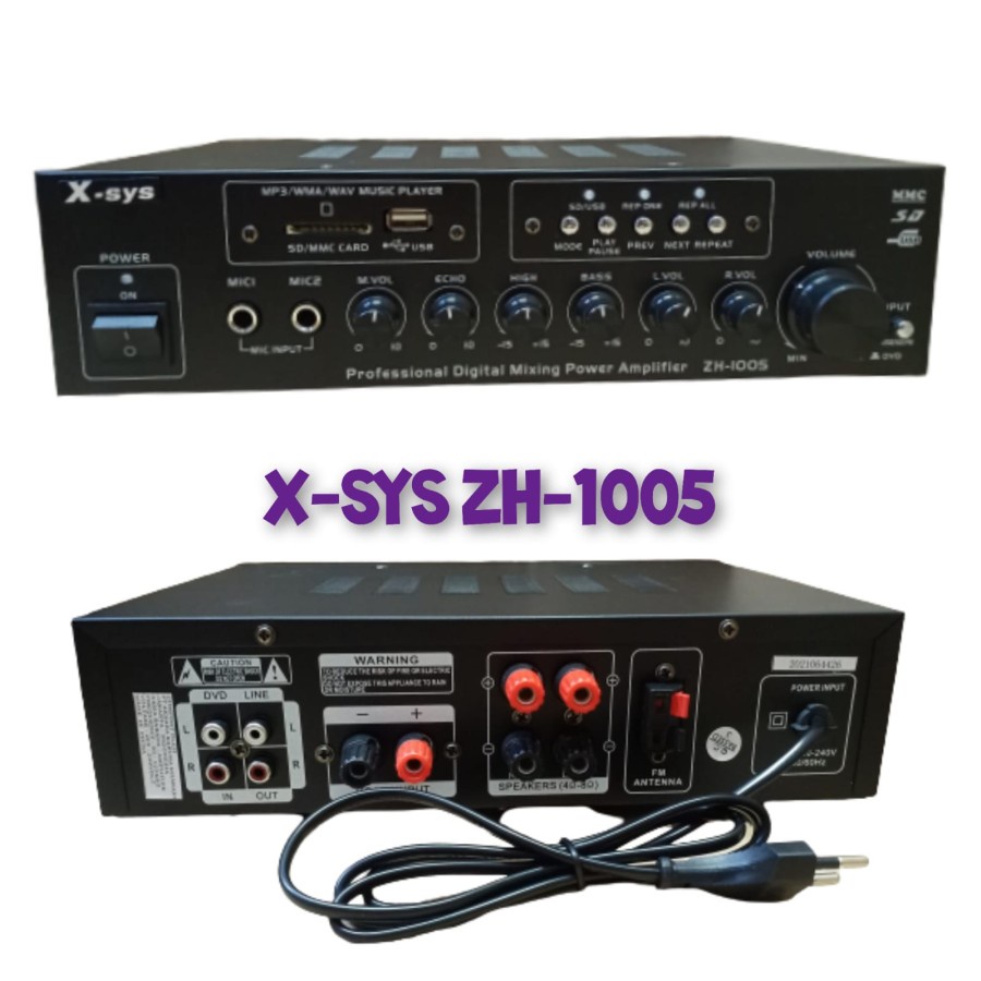AMPLIFIER XSYS ZH 1005 DIGITAL KARAOKE AMPLIFIER X-SYS ZH-1005