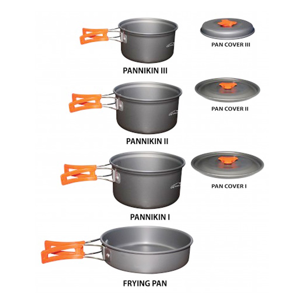 Dhaulagiri Cooking Set DH-500 // Nesting Dhaulagiri 4-5 Orang