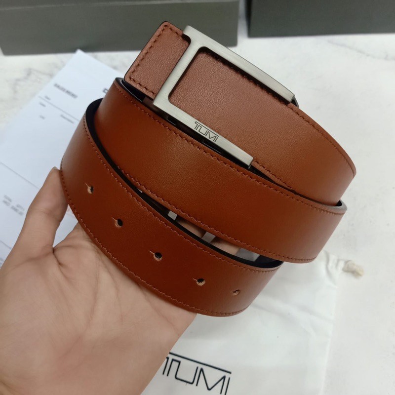 Tumi T buckle Leather reversible belt