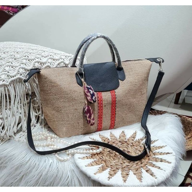 WIKI TAS GONI, TAS ETNIK GONI, JUTE BAG, TAS GONI MURAH, TAS GONI CANTIK, TAS TENUN GONI