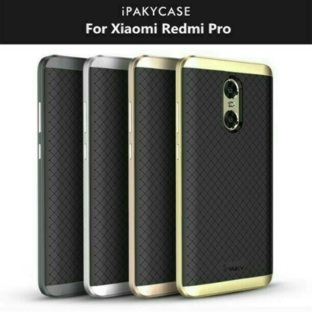 XIAOMI REDMI PRO DUAL CAMERA IPAKY ARMOR CASE COVER + TEMPERED GLASS