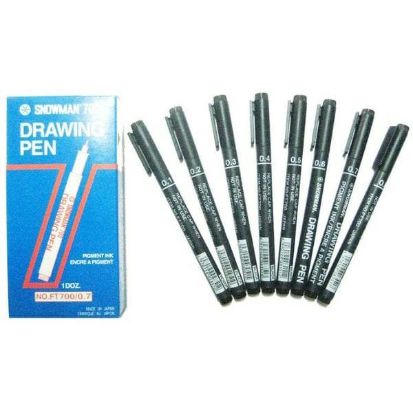 

Pendrawing- Drawing Pen Snowman 700 Hitam 0.5 Atk -Drawing-Pen.