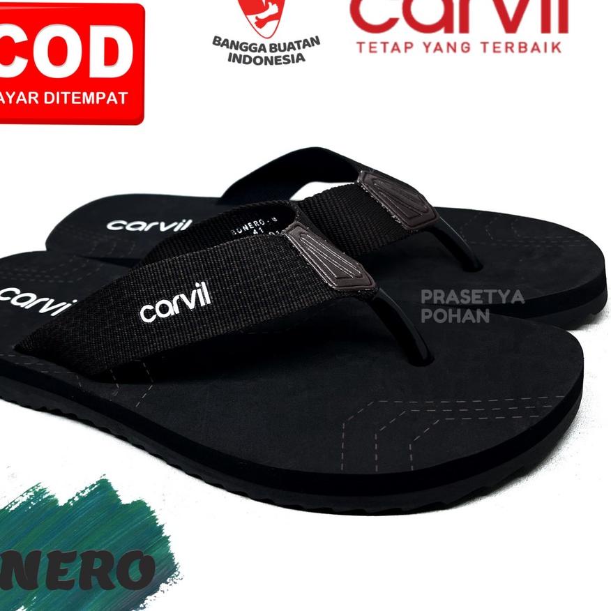 Promo - Sandal Pria Carvil Original Anti Air - Sendal Carvil Pria Original