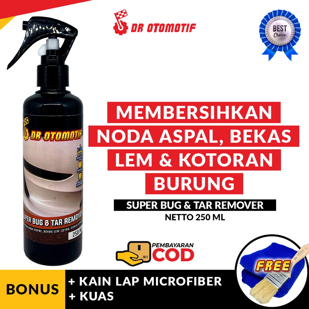 DR SUPER BUG &amp; TAR REMOVER Ampuh Membersihkan Noda Aspal Bekas Serangga Perawatan Eksterior Kendaraa