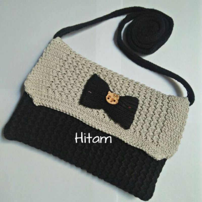 TAS SELEMPANG RAJUT TEBAL PREMIUM