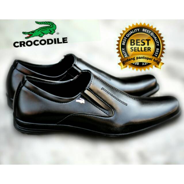 Top Seller☆ TOOS VAS Sepatu Pria Crocodile Pantofel Tali Pendek Kulit Swedian Formal Kerja