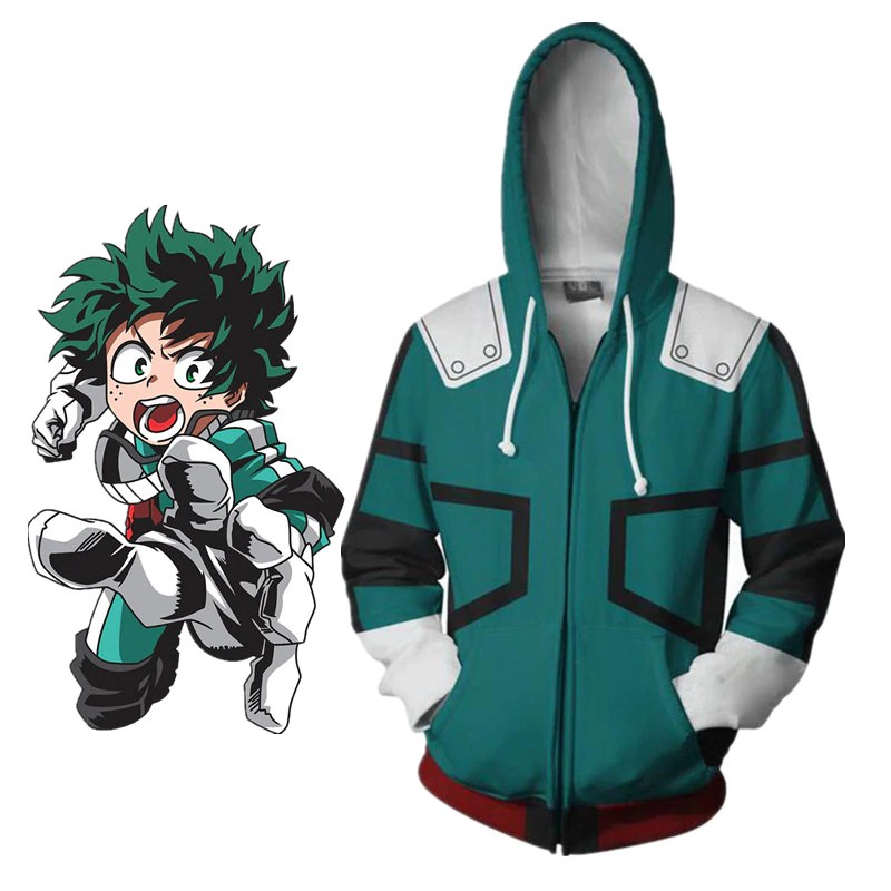 my hero academia izuku midoriya hoodie