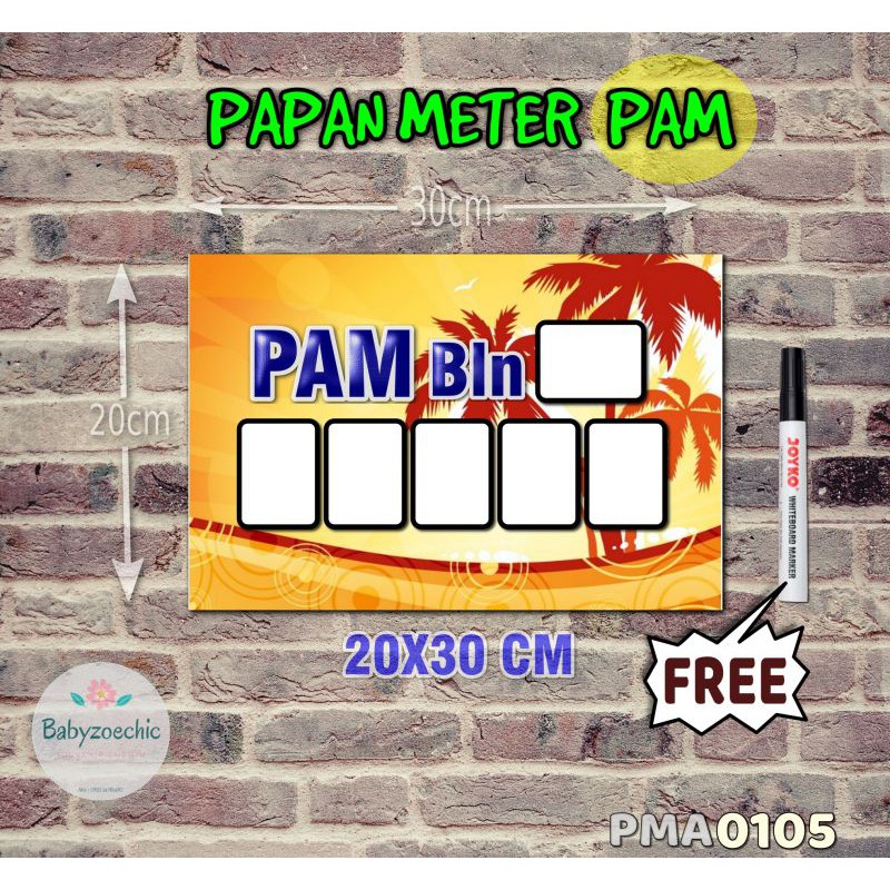 

Zoe Papan Meter Listrik PLN PAM motif Unik - Floral 05