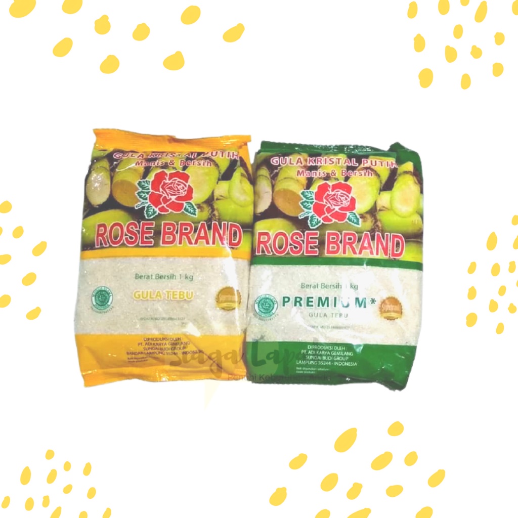 Gula Pasir Tebu Premium Rose Brand 1 kg