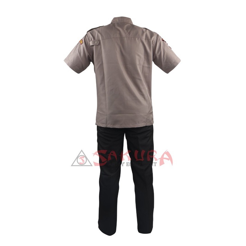 Setelan Seragam PDH Satpam Coklat Baju PDP Satpam
