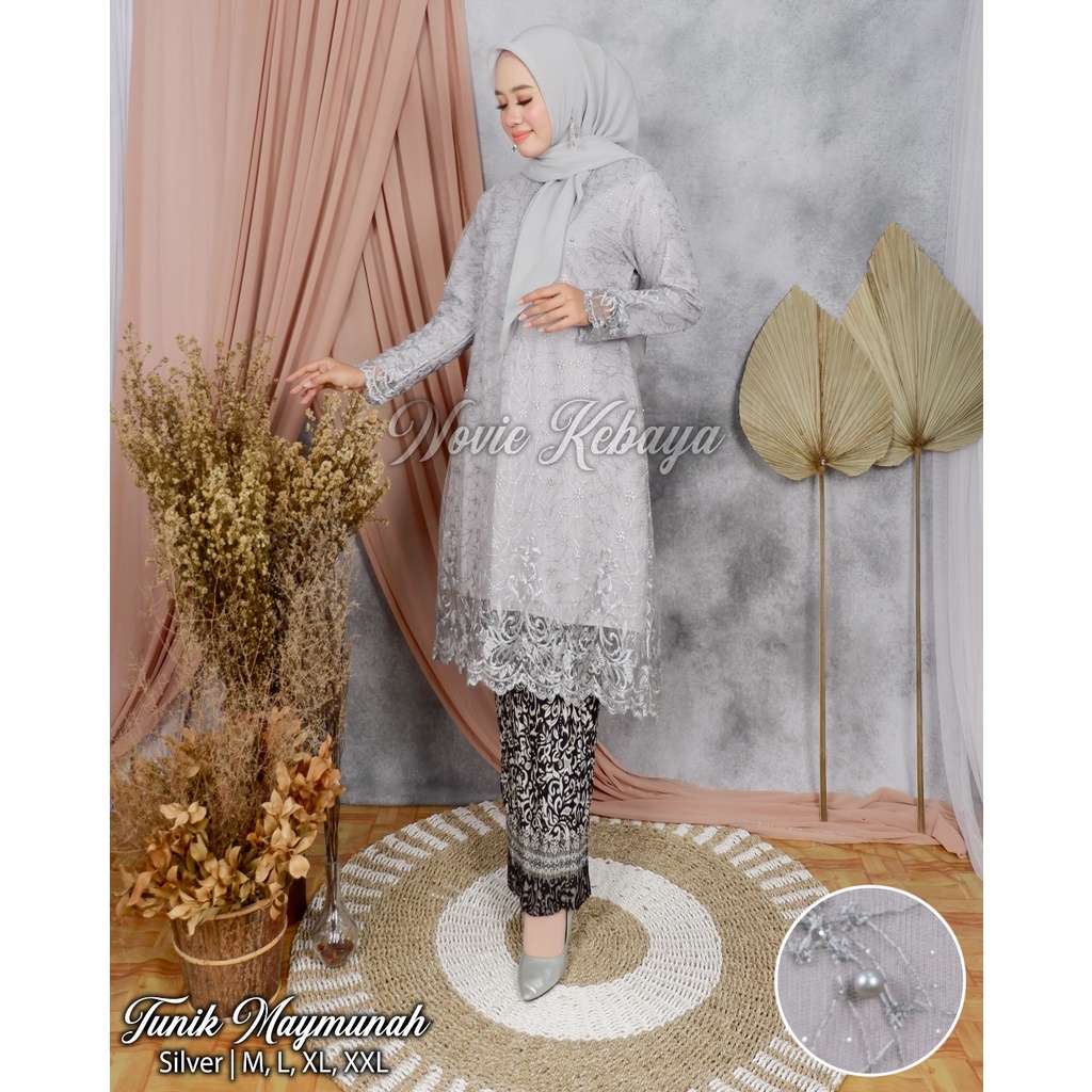 (COD) TUNIK KEBAYA MODERN - ATASAN TUNIK TILE - KEBAYA BROKAT - KEBAYA KONDANGAN TERBARU - KEBAYA PESTA - KEBAYA TUNIK - SET KEBAYA TILLE - SETELAN KEBAYA MODERN - KEBAYA MODERN - ATASAN KEBAYA - KEBAYA BRUKAT - KEBAYA  LAMARAN BY KINTANI FASHION