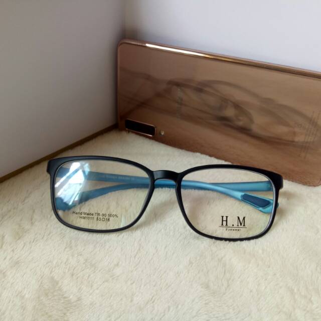 Frame Kacamata H. M 1111 plastik ringan model kotak