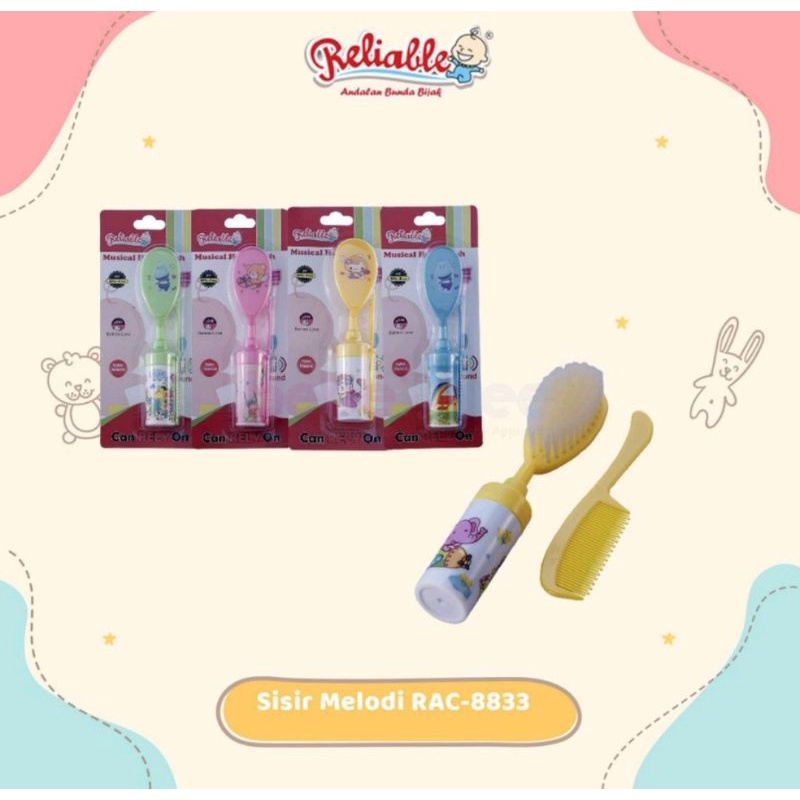 Reliable Sisir Melodi (Sisir &amp; sikat Rambut Bayi) RAC 8833