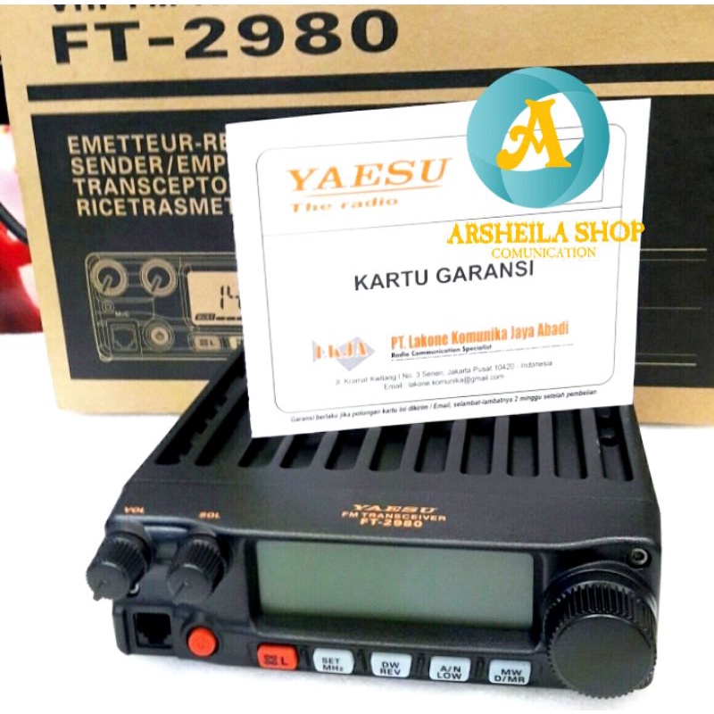 Radio rig yaesu ft 2980 vhf 80 watt original musen japan