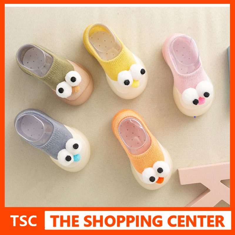 TSC -  SPE SEPATU BAYI MODEL MATA 3D PREWALKER BAYI ANTI SLIP