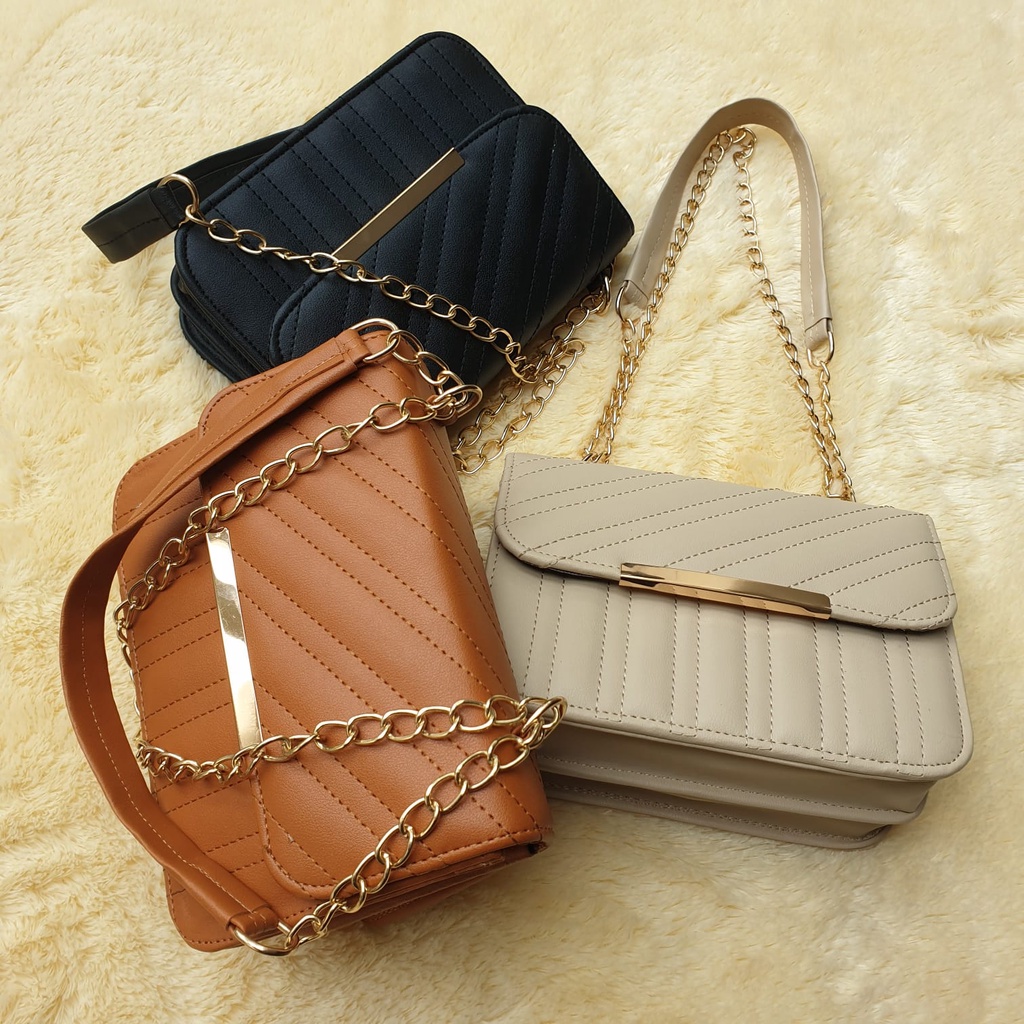 Tas Wanita Glow Vista Tas Selempang Tali Rantai Slingbag Perempuan Premium 6307