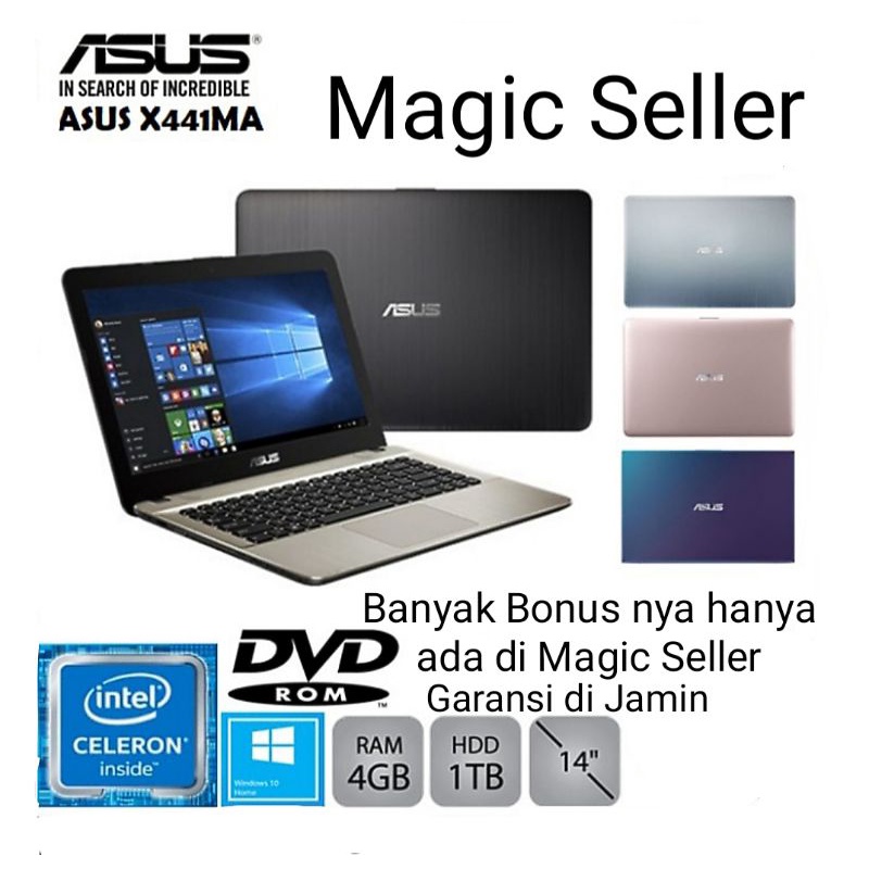 Laptop Asus X441M intel Celeron Ram 4GB HDD 1TB Windows 11 | X 441M X441M