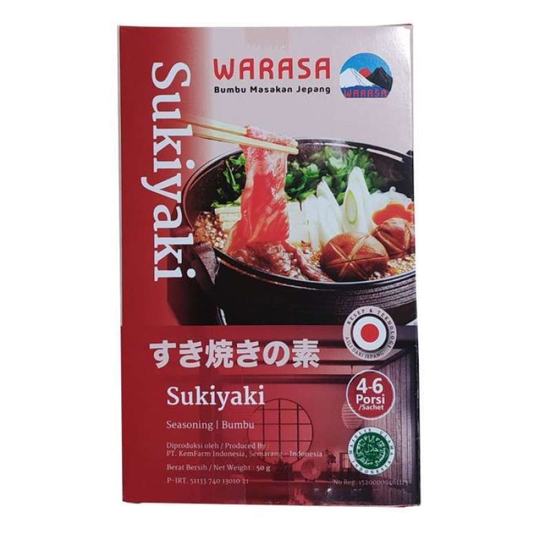 Bumbu Jepang Instant Sukiyaki Warasa No MSG HALAL - 50gr