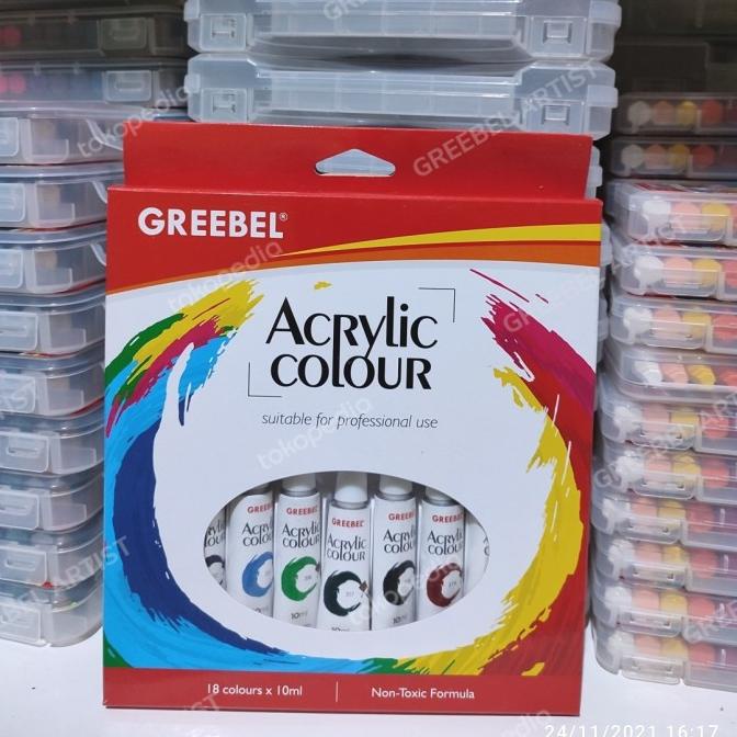 

[COD] Cat Akrilik Greebel / Acrylic Colour / Acrylic Paint 18 Warna KOMPLIT Kode 773