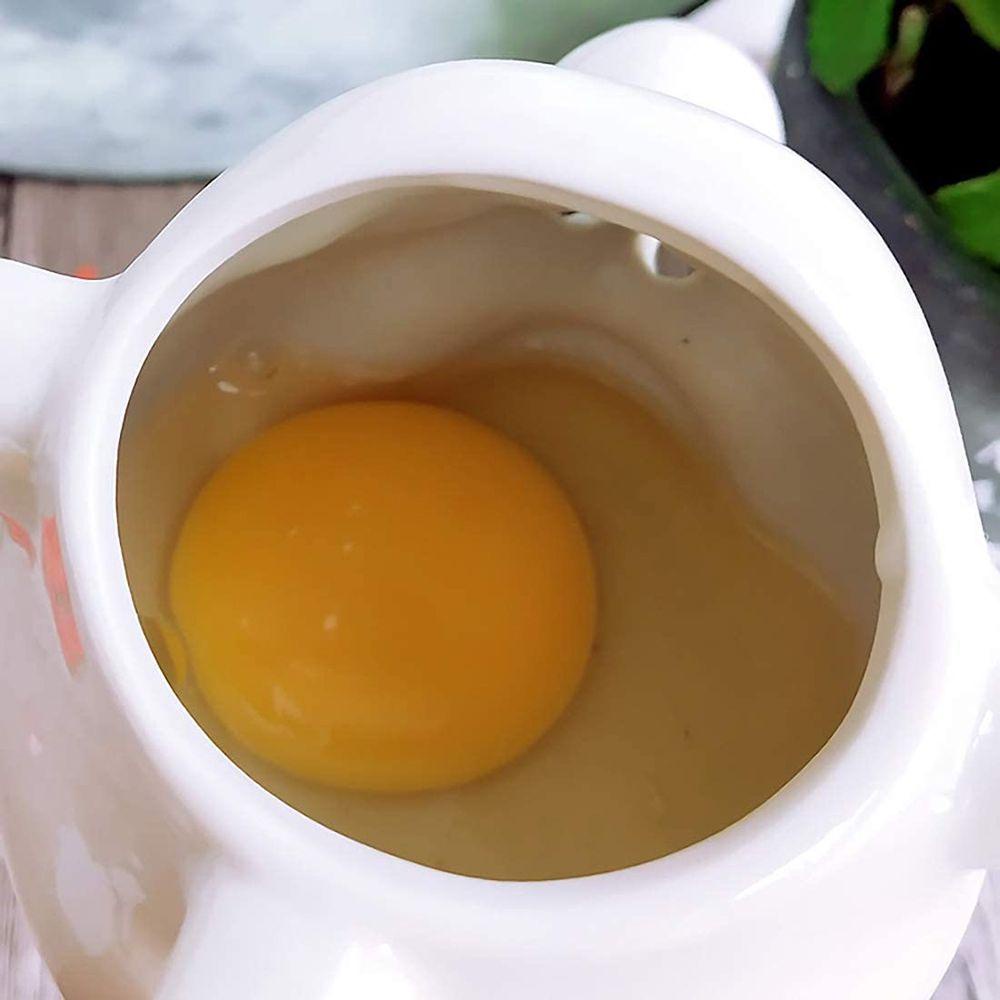 Solighter Pemisah Putih Kuning Telur Kreatif Baking Gadget Dapur Rumah Tangga Home &amp; Living Eggs Filter Ceramic Egg Separator