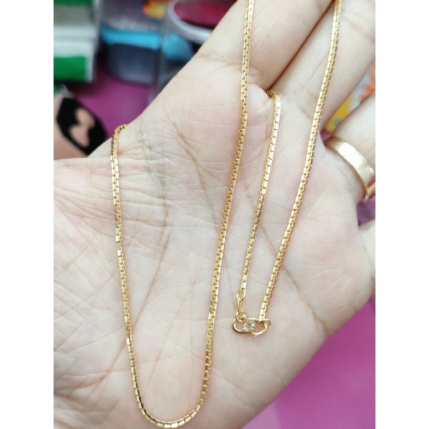 KALUNG ITALI SANTA DEWASA PERAK 925 LAPIS EMAS 24K