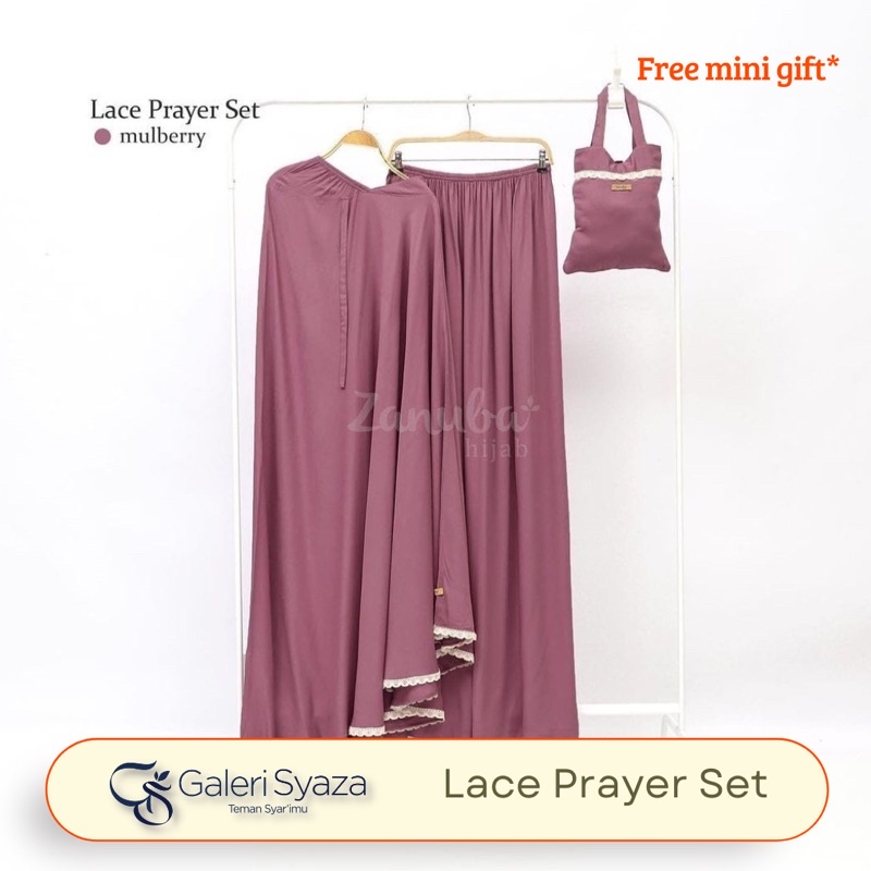 Lace Prayer Set Mukena by Zanuba