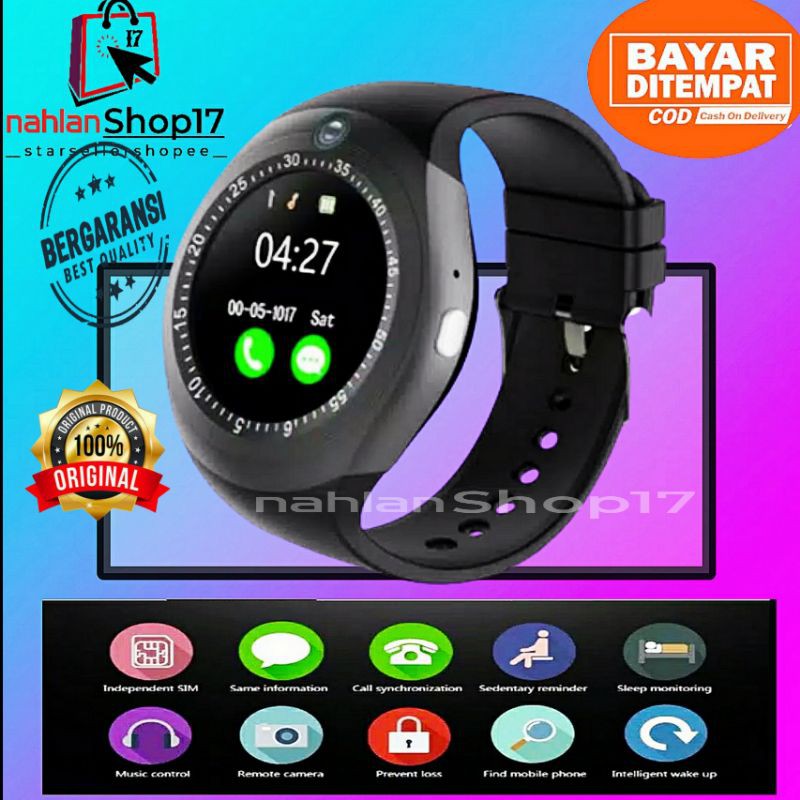 Smartwatch Y1 SIM MEMORY plus camera / Smart Watch DZ11 / JAM PINTAR