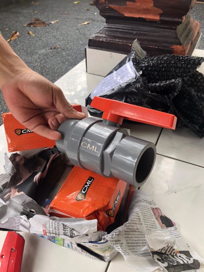 Stop Keran | Ball Valve Air Plastik | Pvc Cisal 1 1/2”