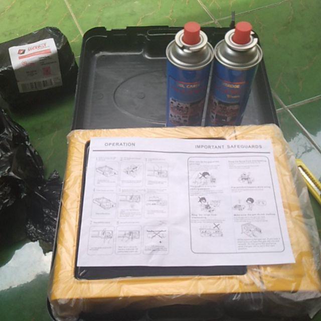 Kompor Portable Progas 2 In 1 (gas Kaleng & Elpiji) + 2 Gas Kaleng Original