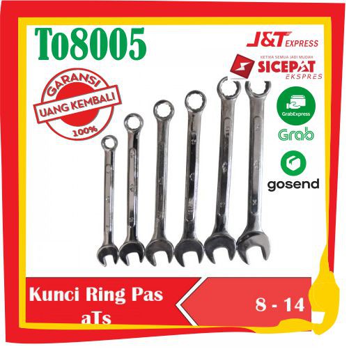 Kunci Ring Pas 8-14mm TMS