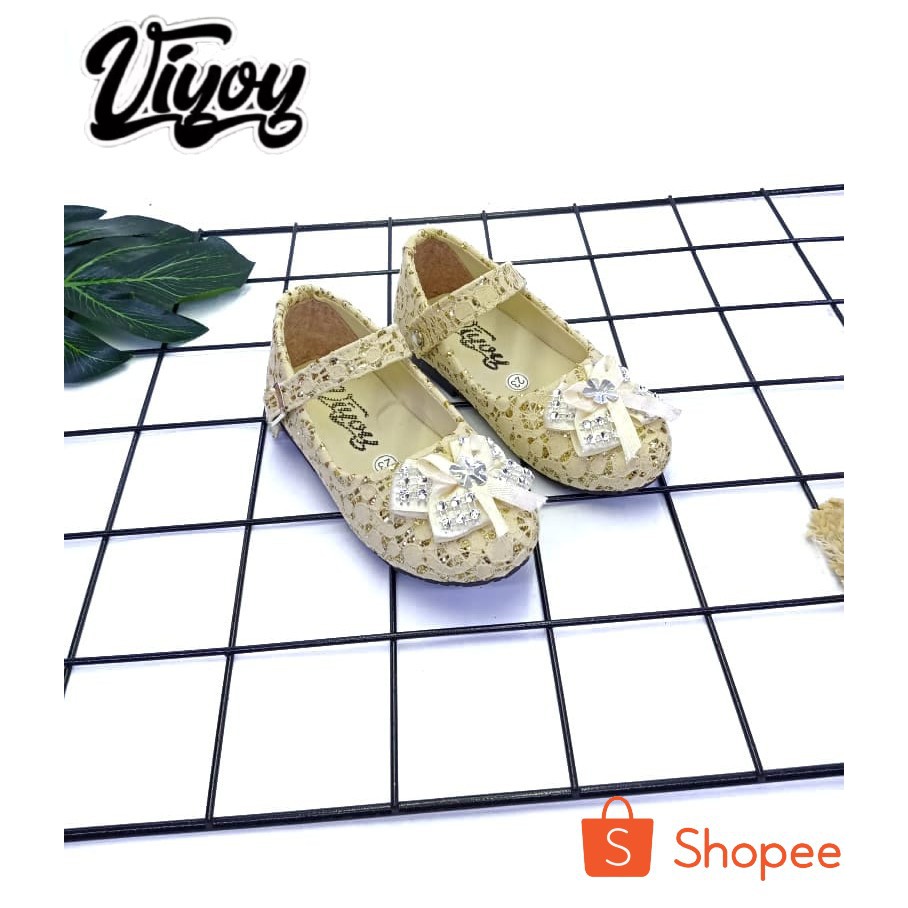 Viyoy_Galery Sepatu Anak Balet Bruket Pita Flatshoes Anak Perempuan Lucu 22-35 Terbaru