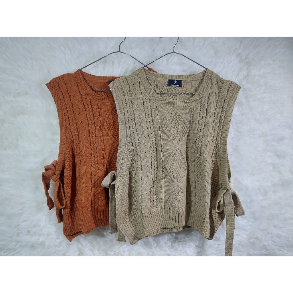 PREMIUM Vest Rompi tali cable Rajut