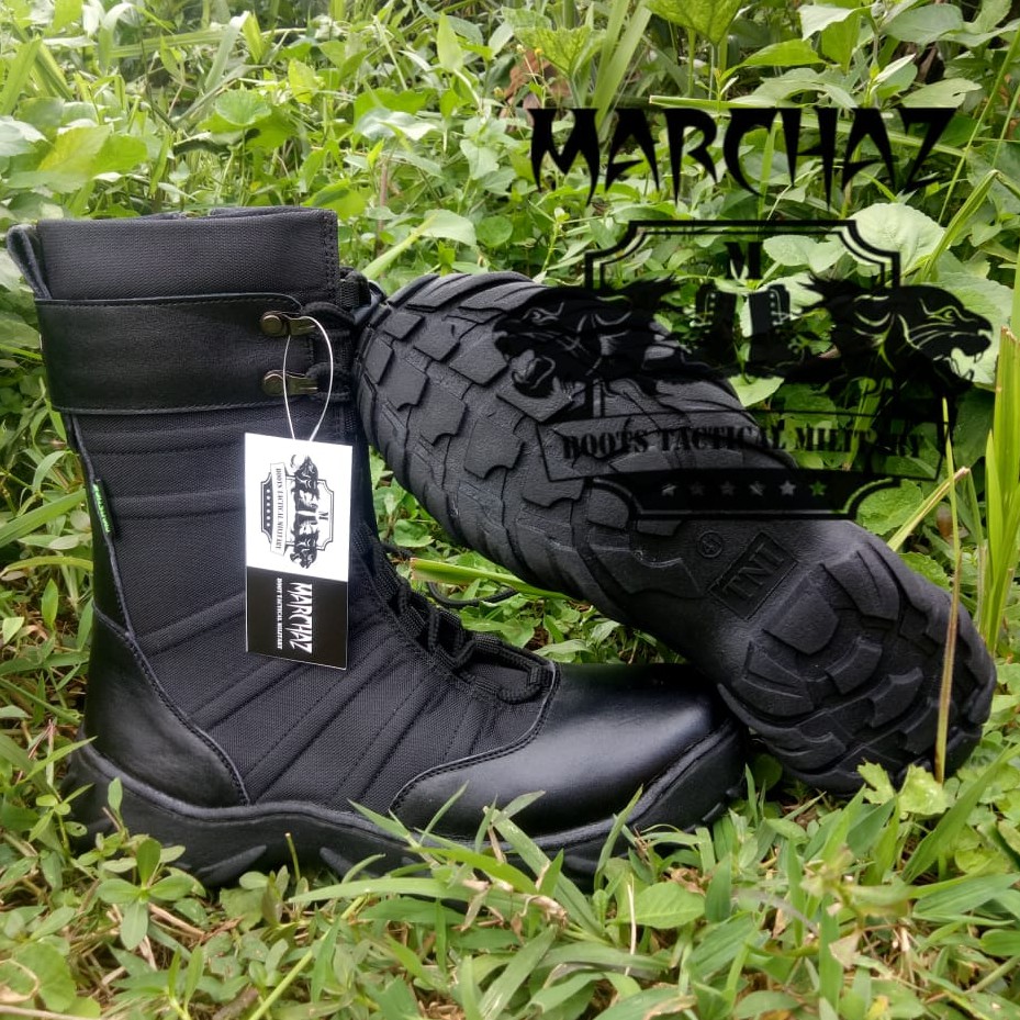 SEPATU PDL NINJA KULIT ASLI SEPATU PDL MERK MARCHAZ SEPATU PDL TNI POLRI SECURITY SATPAM SALPOL PP