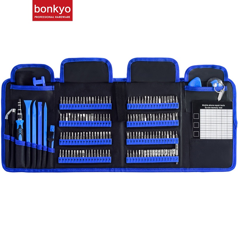 bonkyo Obeng Hp 168 IN 1 Multifungsi Alat Bongkar Mini Precision Untuk Smartphone Laptop Reparasi