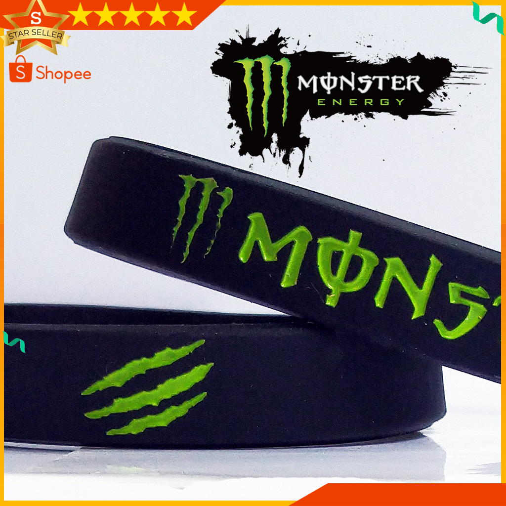 MONSTER ENERGY BRACELET GELANG KARET PRIA MOTOR SPORT MOTOGP GP BISA BAYAR DITEMPAT