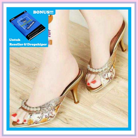 Sendal Hak Hels  Wanita Hils Sandal Aj 08 H Tahu Jepit Zara R0 8 Sandal Sendal High Heels Mzb