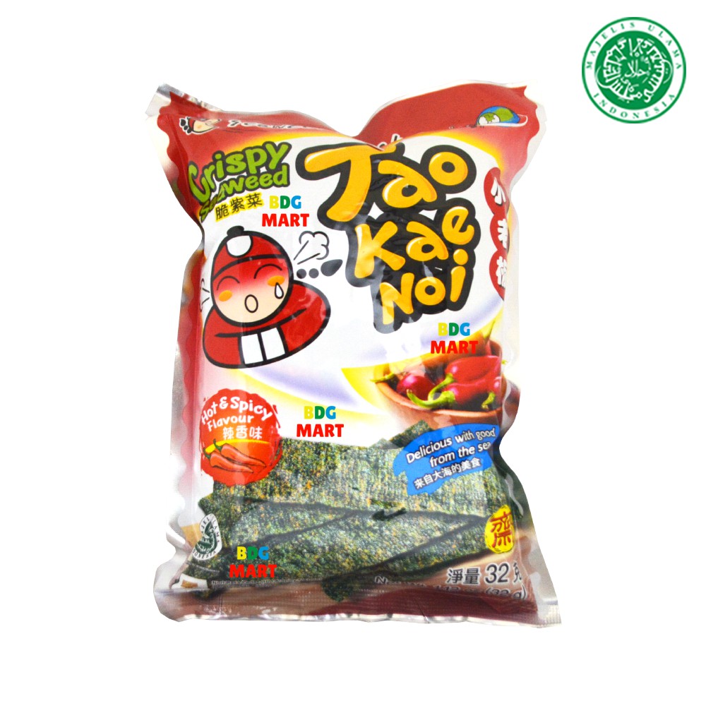 

Tao Kae Noi Crispy Seaweed Rasa Spicy Halal MUI - 32gr