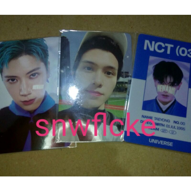 MD id card + photocard set pt 3 universe Taeyong Ten Hendery