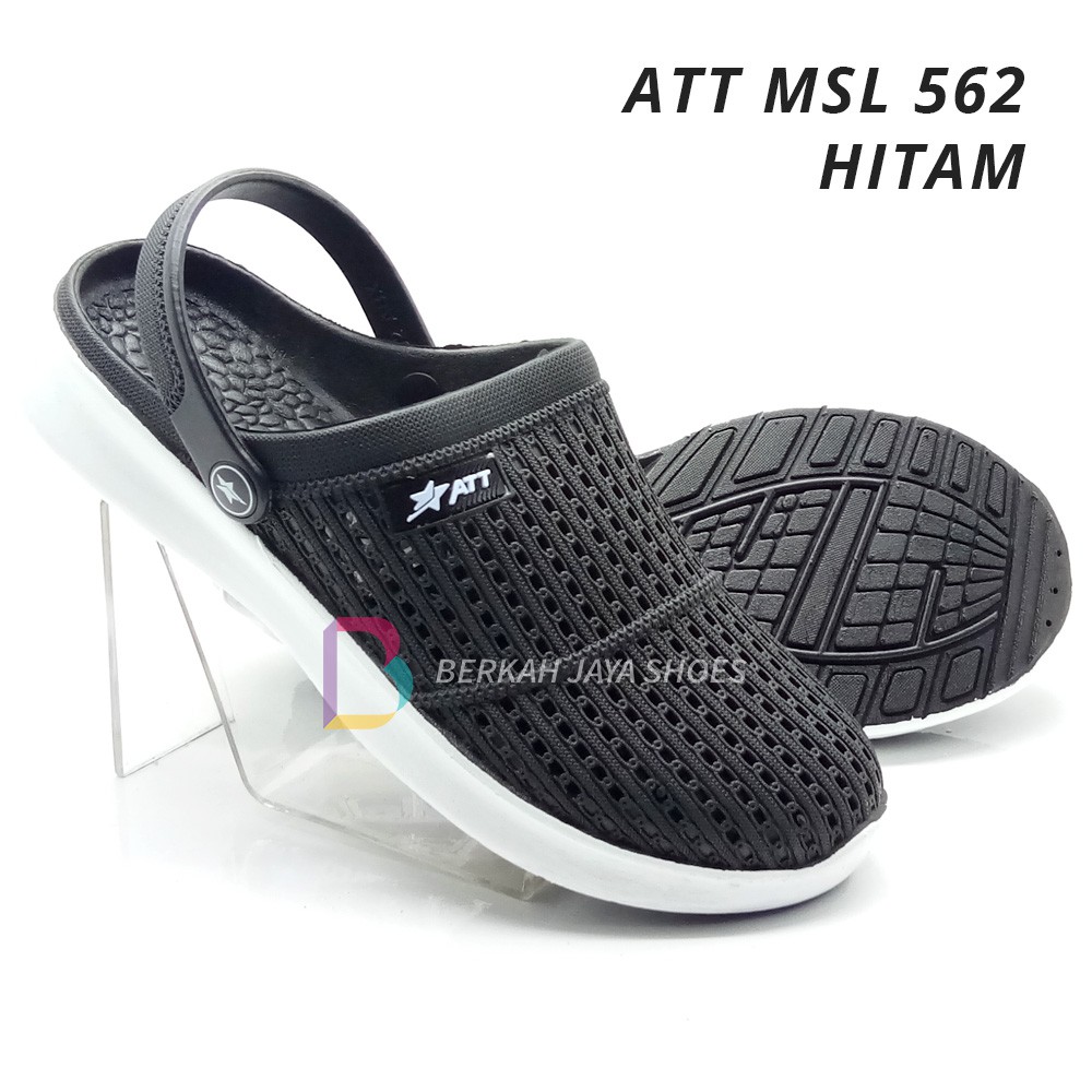 Sepatu Sandal Karet - Sandal Selop Pria - Sepatu Sandal Karet Pria ATT MSL 562 Anti Air &amp; Anti Slip