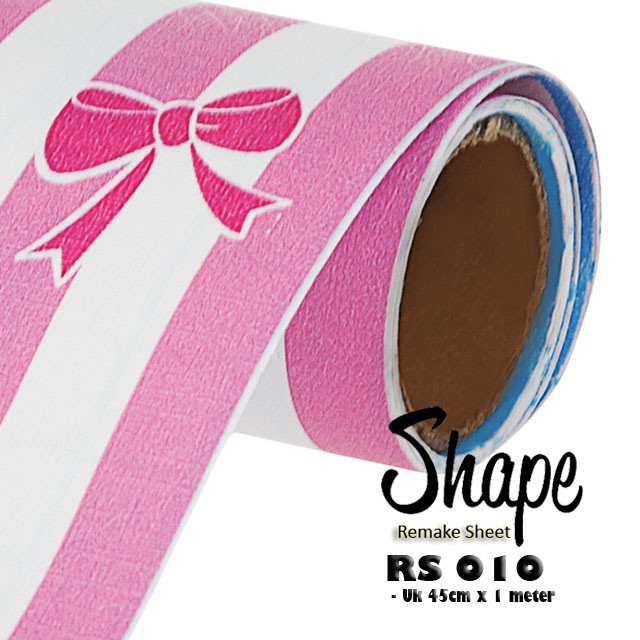 

Remake Sheet | Stiker Furniture | Sticker Pelapis Furniture | RS 010 - Garis Pita Pink
