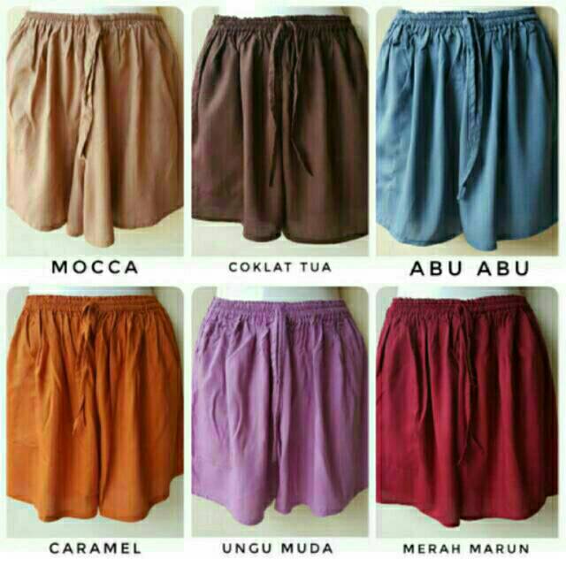 Celana pendek polos bali bebas pilih warna Shopee Celana pendek polos bali bebas pilih warna Shopee