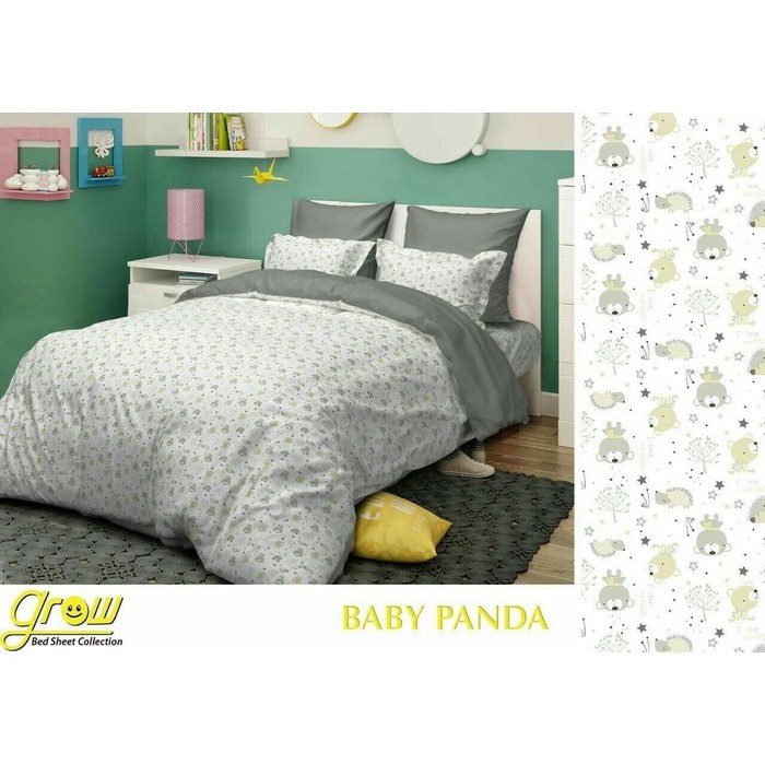Jual JUAL SPREI   BEDCOVER KATUN GROW MOTIF BABY PANDA Murah