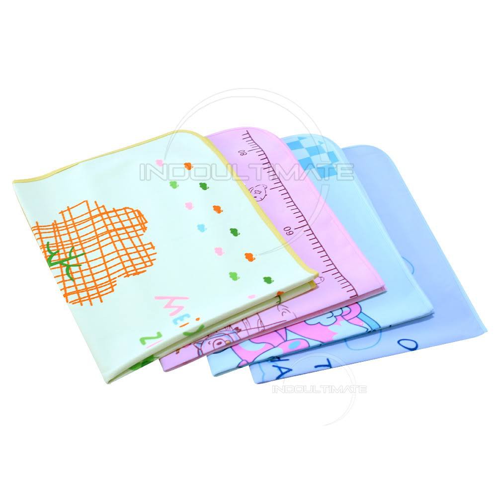 Perlak Bayi Karet Microfiber Waterproof PL-07 (72 cm x 53 cm) Perlak Ompol Bayi Perlak Mandi bayi