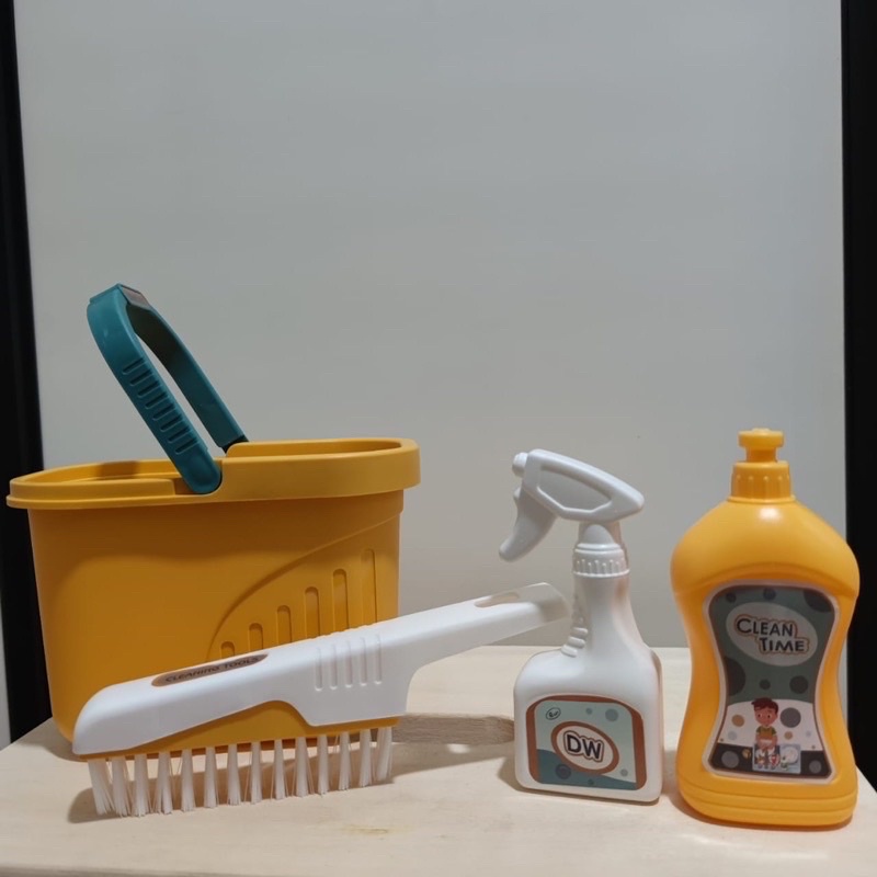 cleaning set pretend plays mainan sapu bersih bersih anak