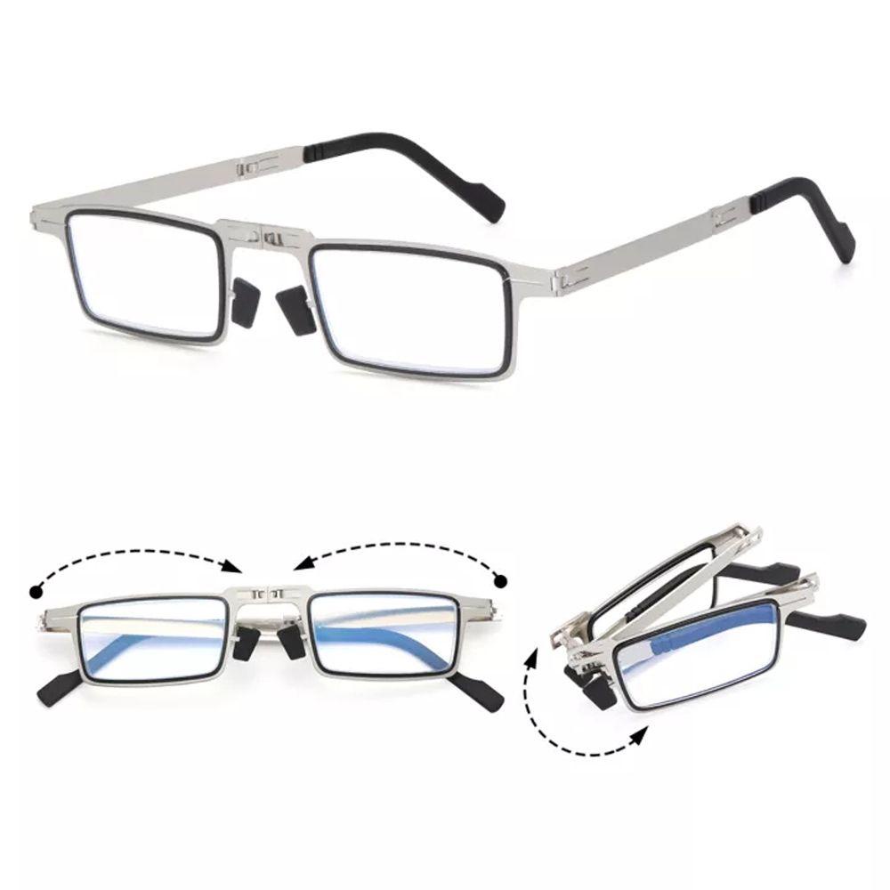 NICKOLAS1 Kacamata Baca Lipat Fashion Reading Magnifying Vision Care Blue Light Proof Anti Kelelahan Mata Hyperopia Eyewear